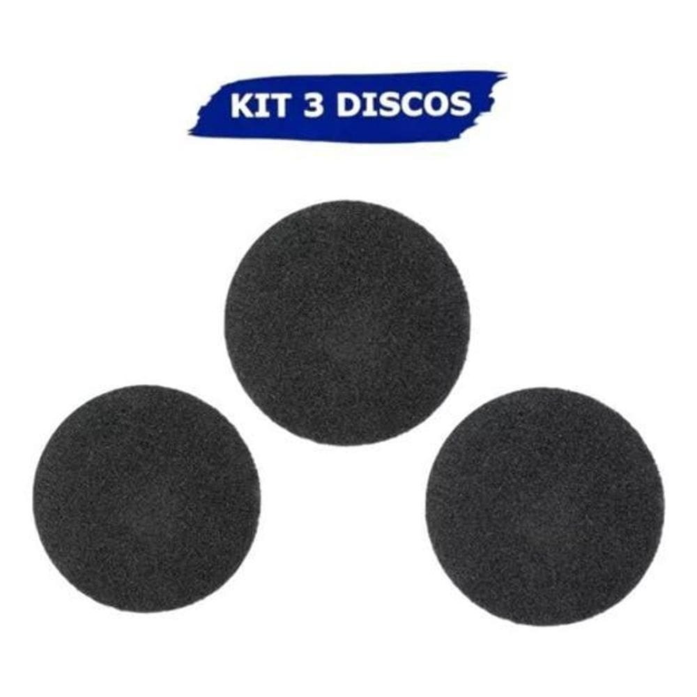 3 disco preto para enceradeira remover 350mm 3m scotch-brite