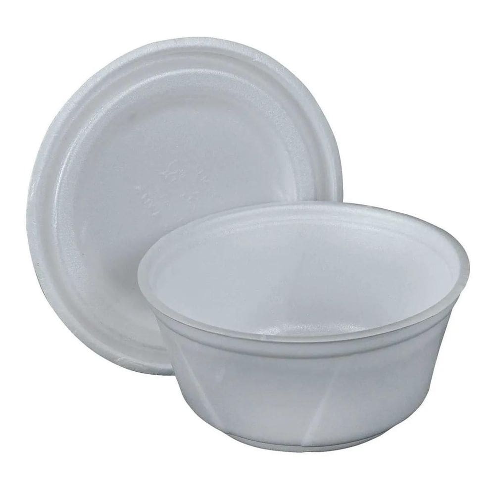 100 cumbuca pote isopor com tampa mr200 200ml ultra 2pct