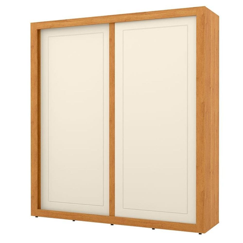 Guarda Roupa Tutto New 2 Portas de Correr Freijó Off White - Matic