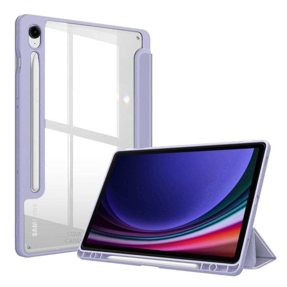 Capa acrílico tablet samsung s9 fe lavanda