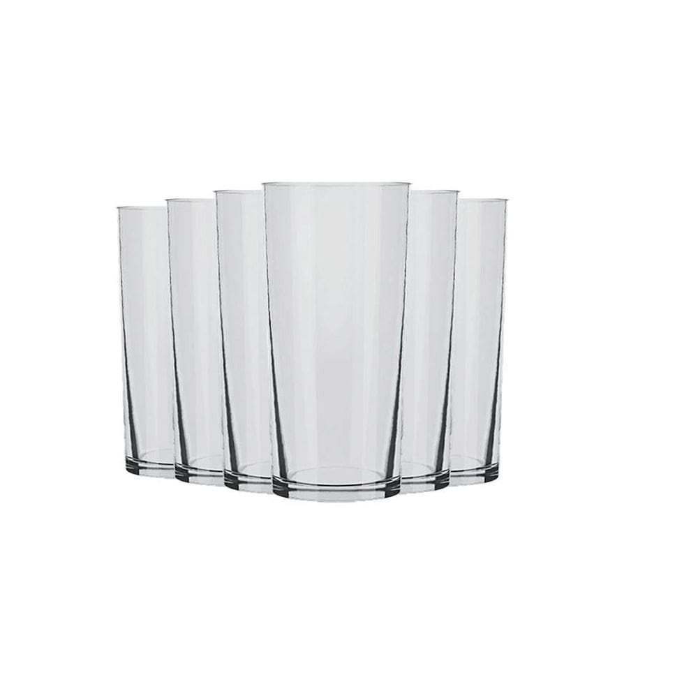Jogo com 06 copos long drink 300ml cylinder nadir figueiredo