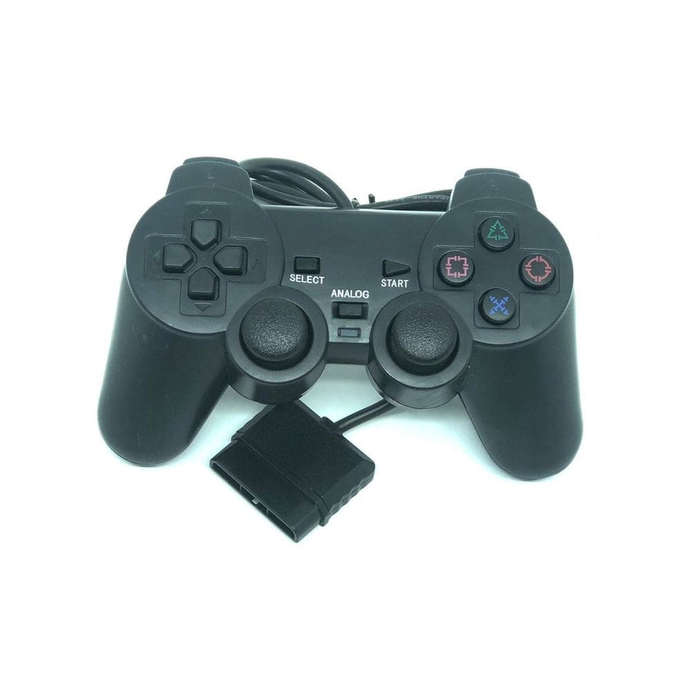 Kit 2 Controle Joystick Manete Ps2 Com Fio