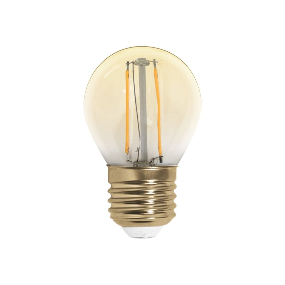 Lâmpada G45 FILAMENTO ÂMBAR VINTAGE E27 2W 2200K