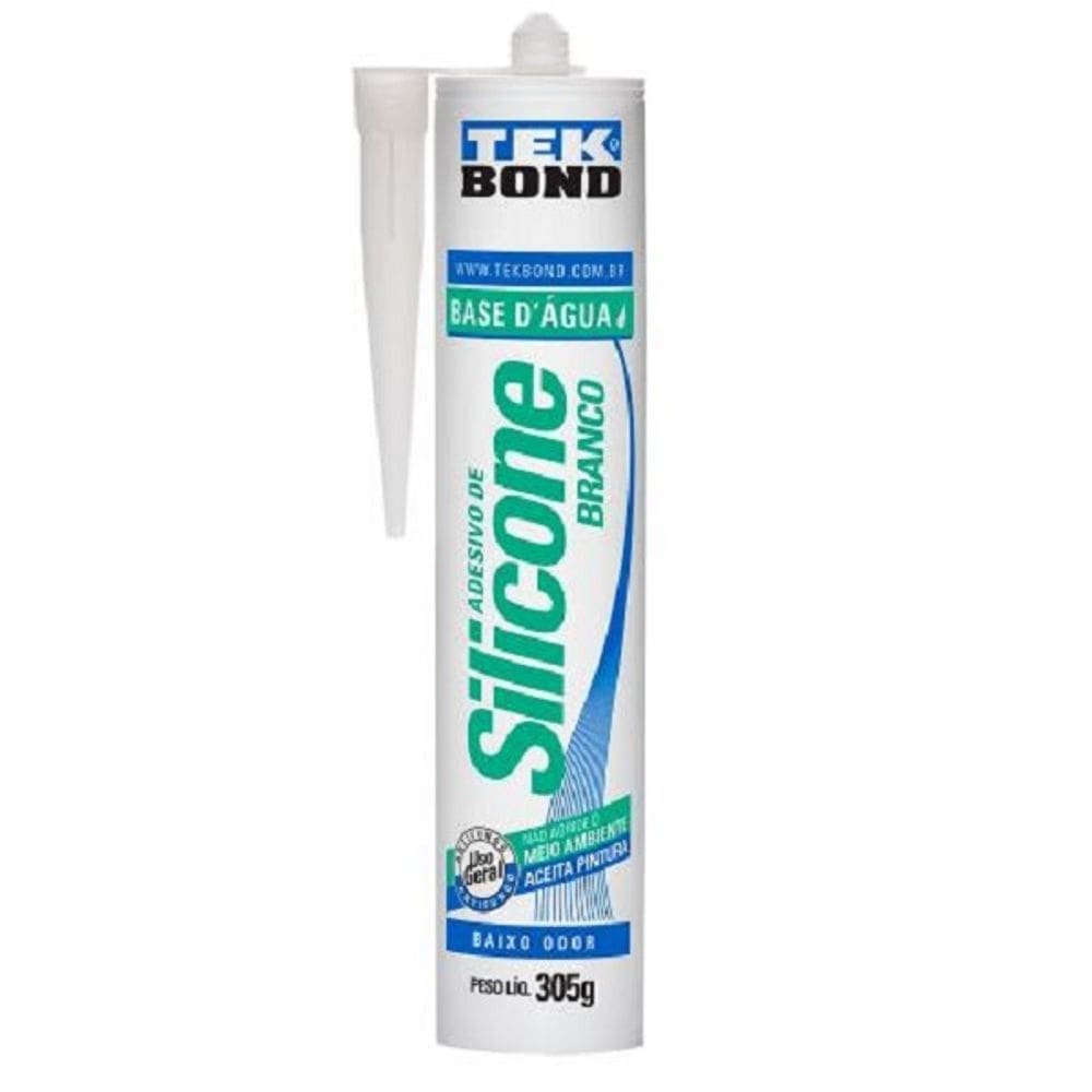 Silicone branco a base d aguá