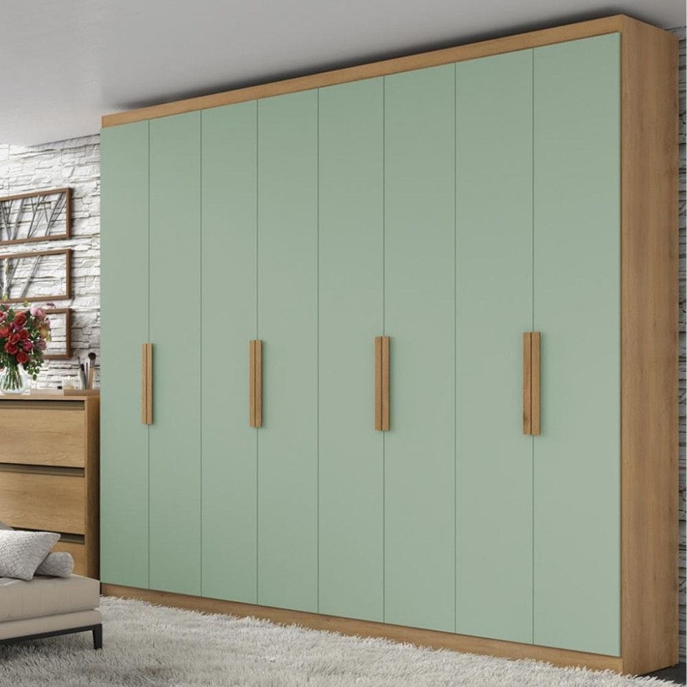 Guarda Roupa Casal 8 Portas 4 Gavetas Milan THB