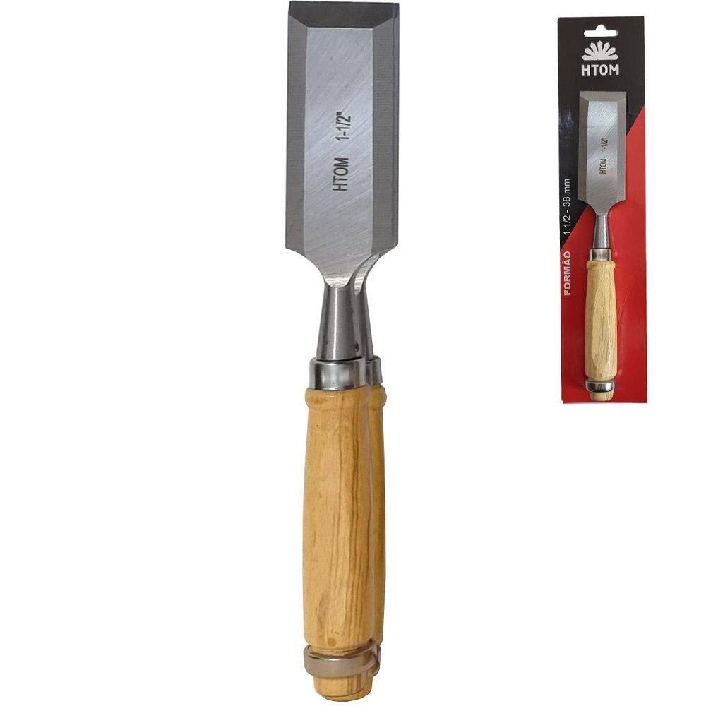 Formão para entalhe 1-1/2 pol. 38mm aço forjado profissional
