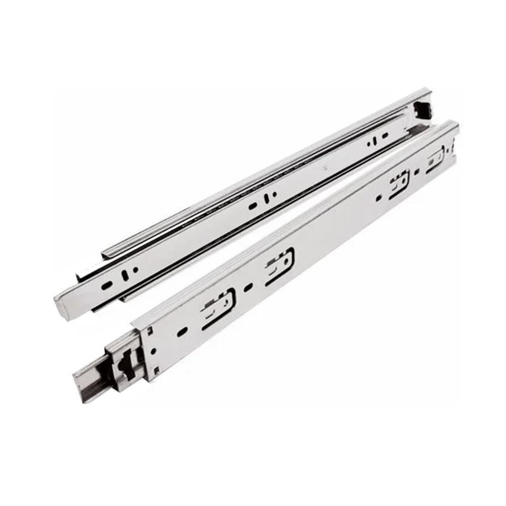 Corrediça gaveta trilho zincada telescópica 30 x 250mm rayco