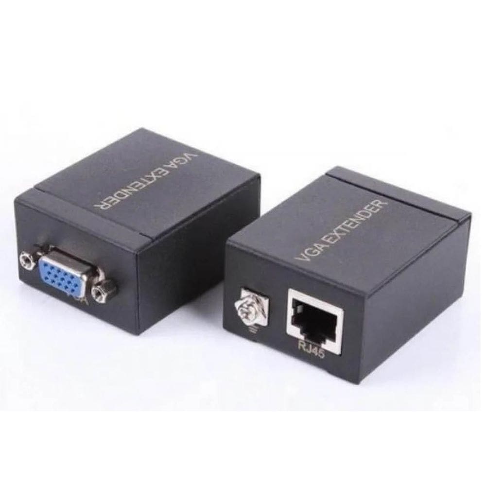 Extensor vga via cabo rj45 de rede até 60 metros