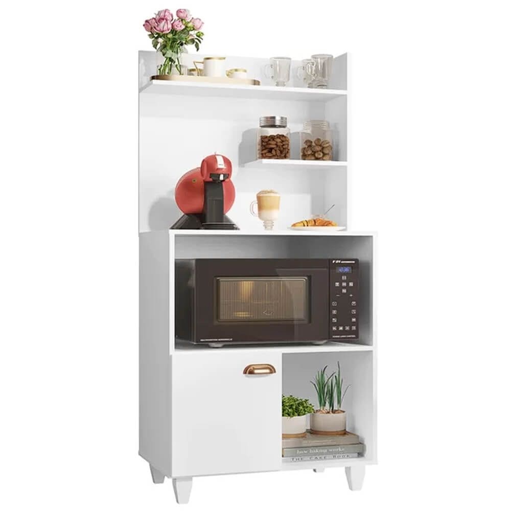 Balcão Cantinho Do Café Multiuso 1 Porta Valen Cor Branco