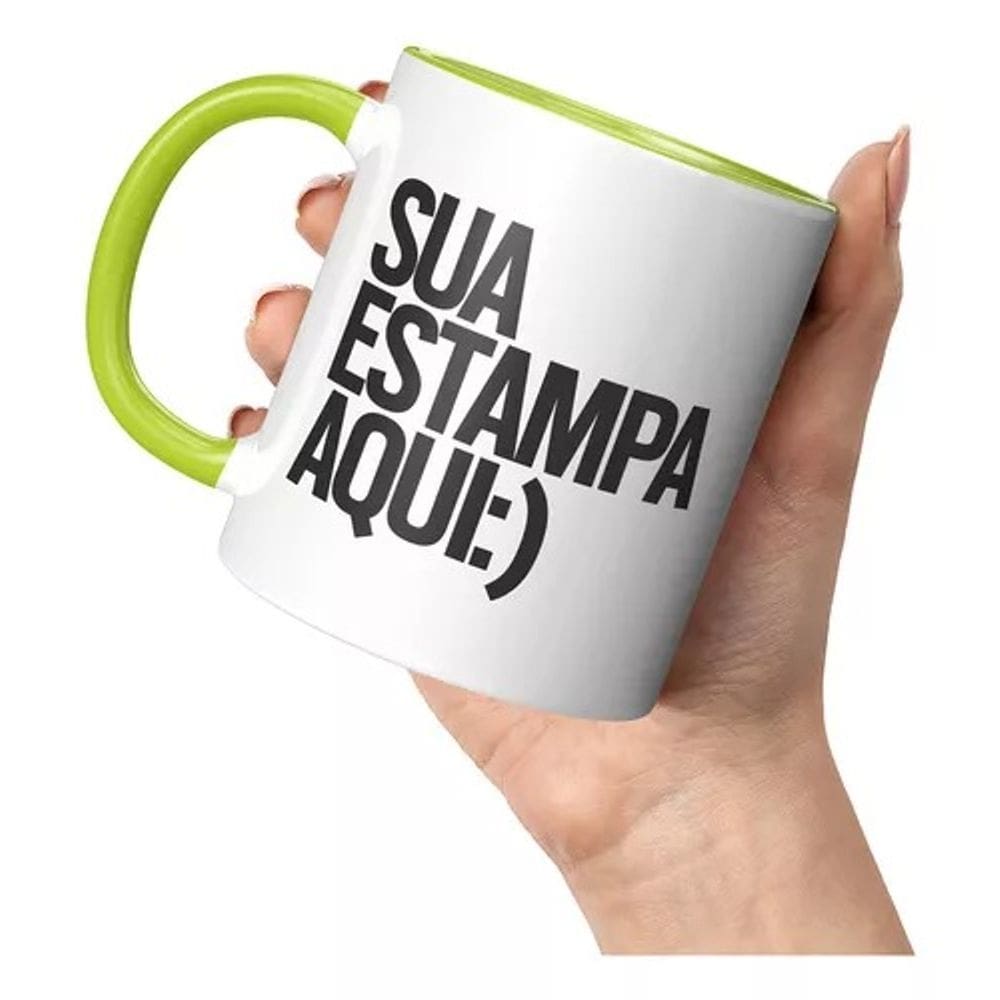 Caneca Porcelana Personalizada Sua Ideia Aqui Logo Foto Arte