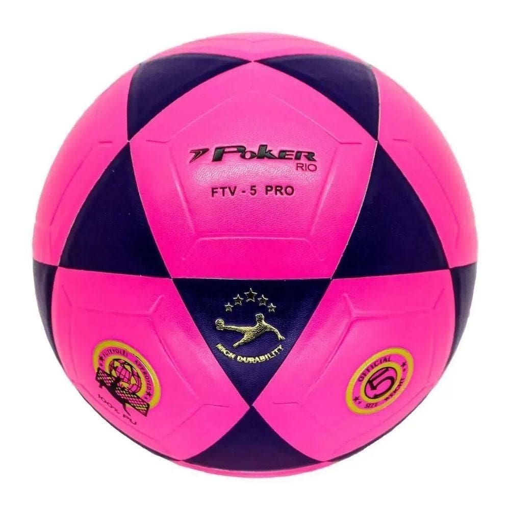 Bola Poker Futvoley Vulcanizada Rio Tamanho Unico Cor Lilás
