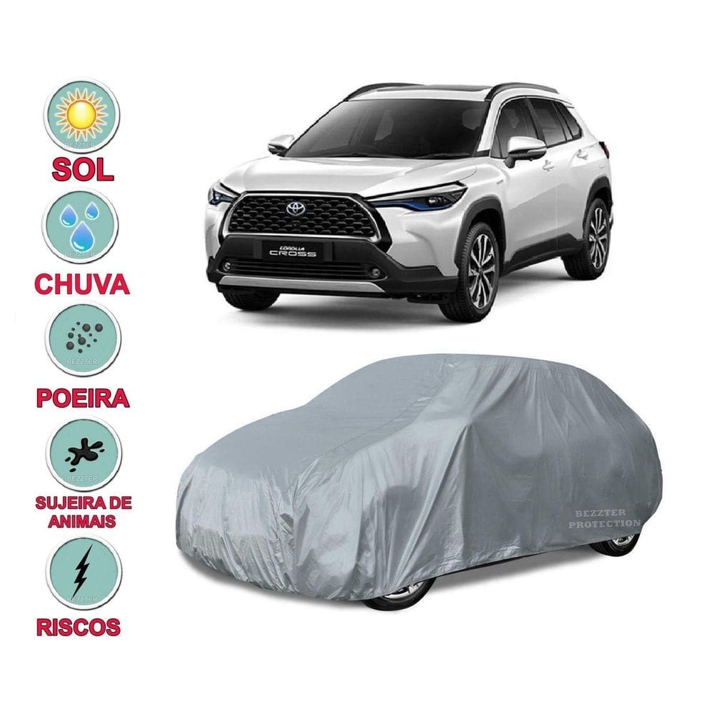 Capa cobrir carro corolla cross impermeável proteção