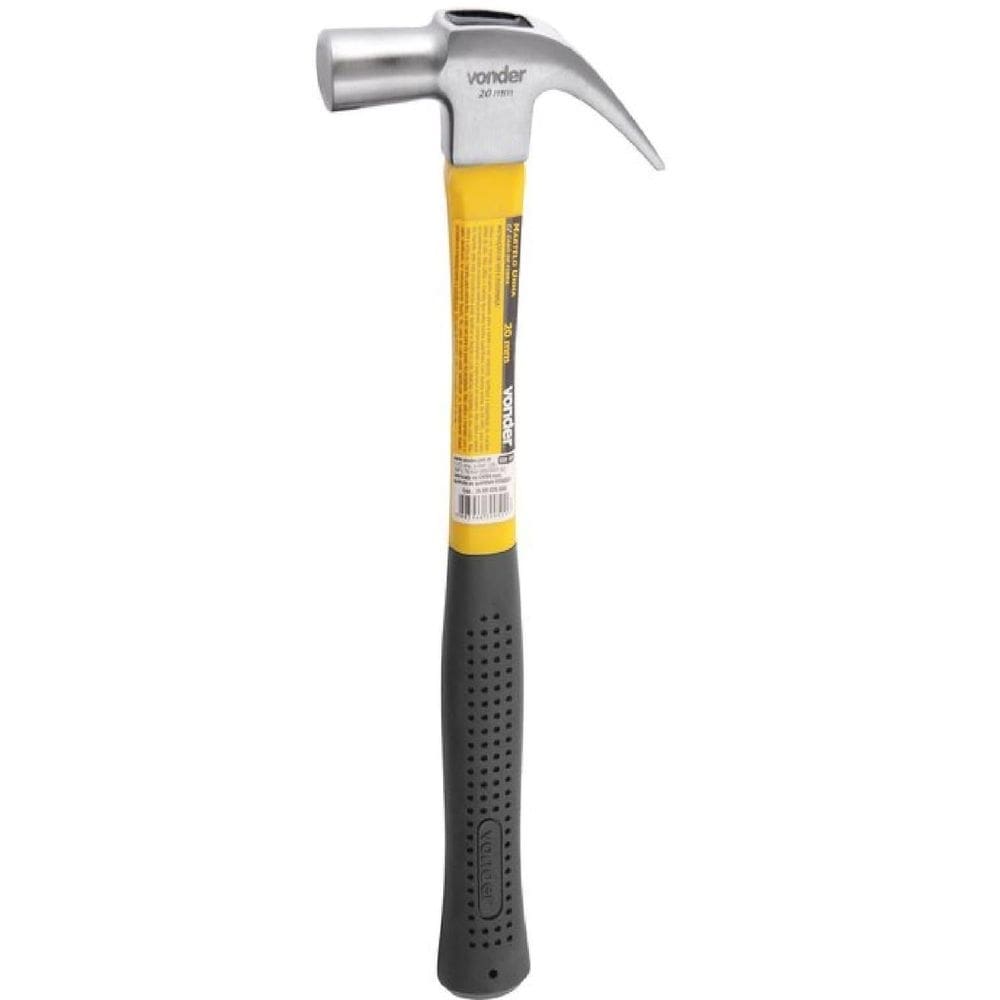 Martelo unha cabo fibra borracha vonder 20 mm