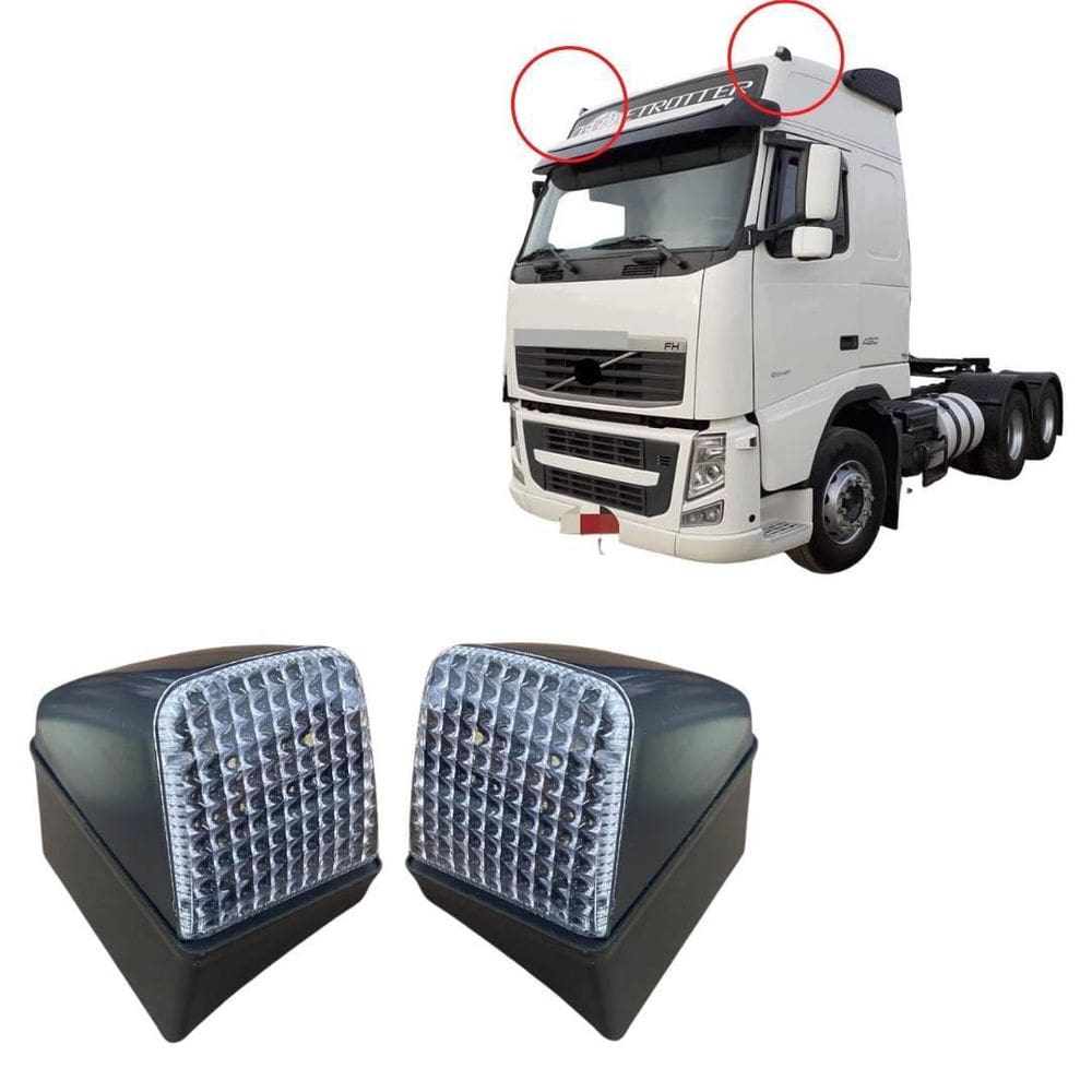 Par lanterna teto volvo fm fh 12 13 fh12 fh13 led