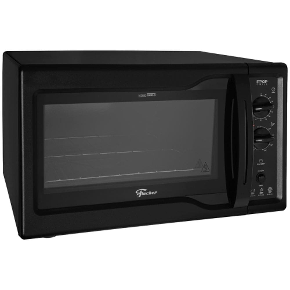 Forno 44 L Fischer Eletrico POP GRILL Bancada - 34313-94808 Preto 110 VOLTS