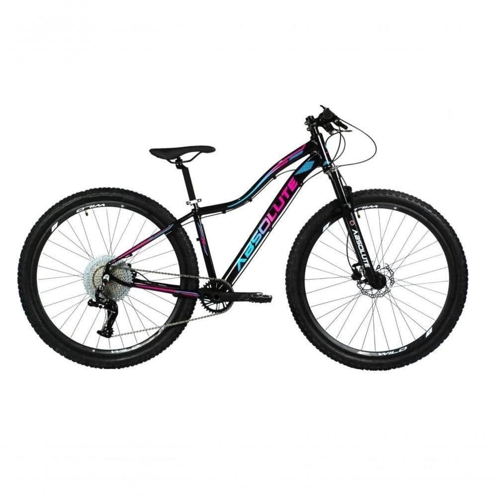 Bicicleta Aro 29 Absolute Hera Feminina 12v Garfo Trava No Guidão 1x12 Preto 17