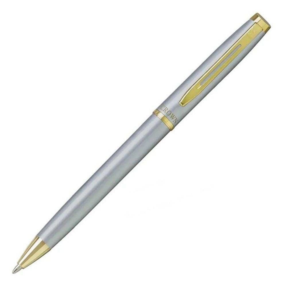 Caneta crown libra gold esferográfica yw10078s prata