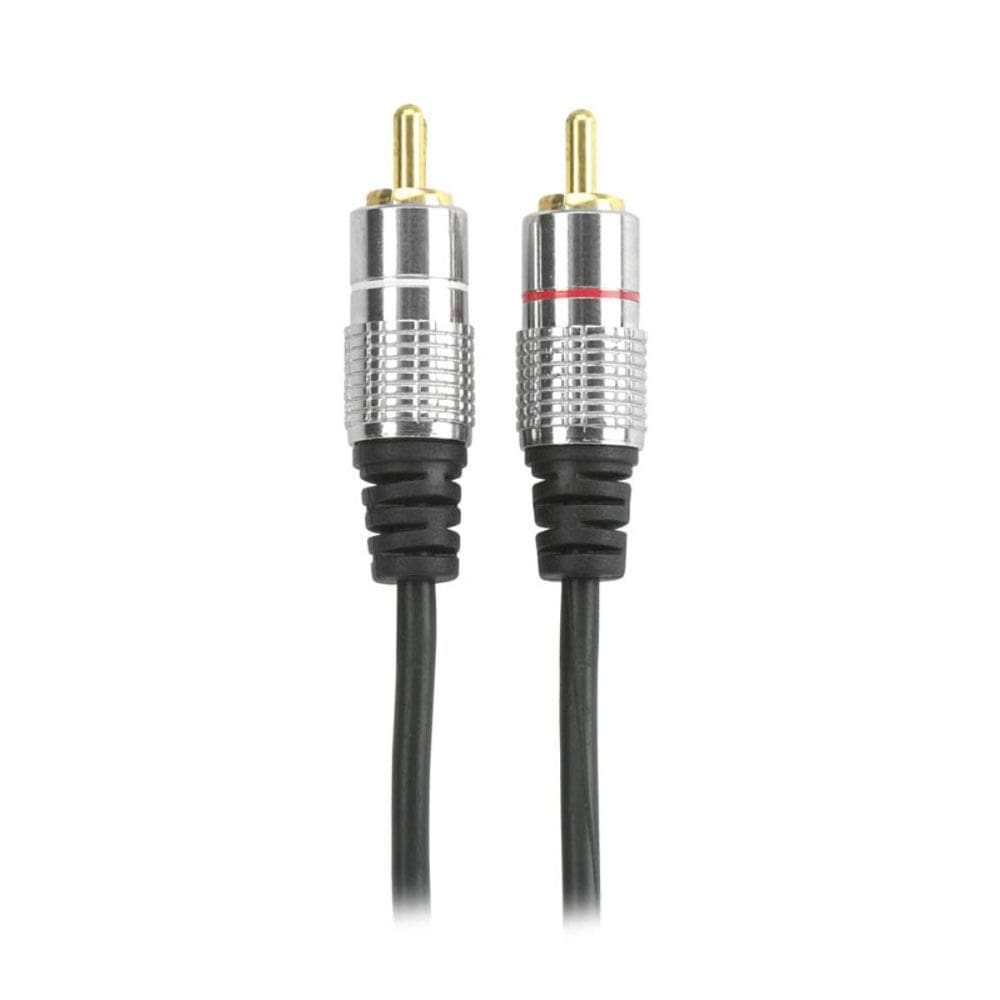 Cabo Coaxial RCA Duplo - Video, Audio, Soundbar, Subwoofer - 3 metros - Chipsce PIX 018-0471