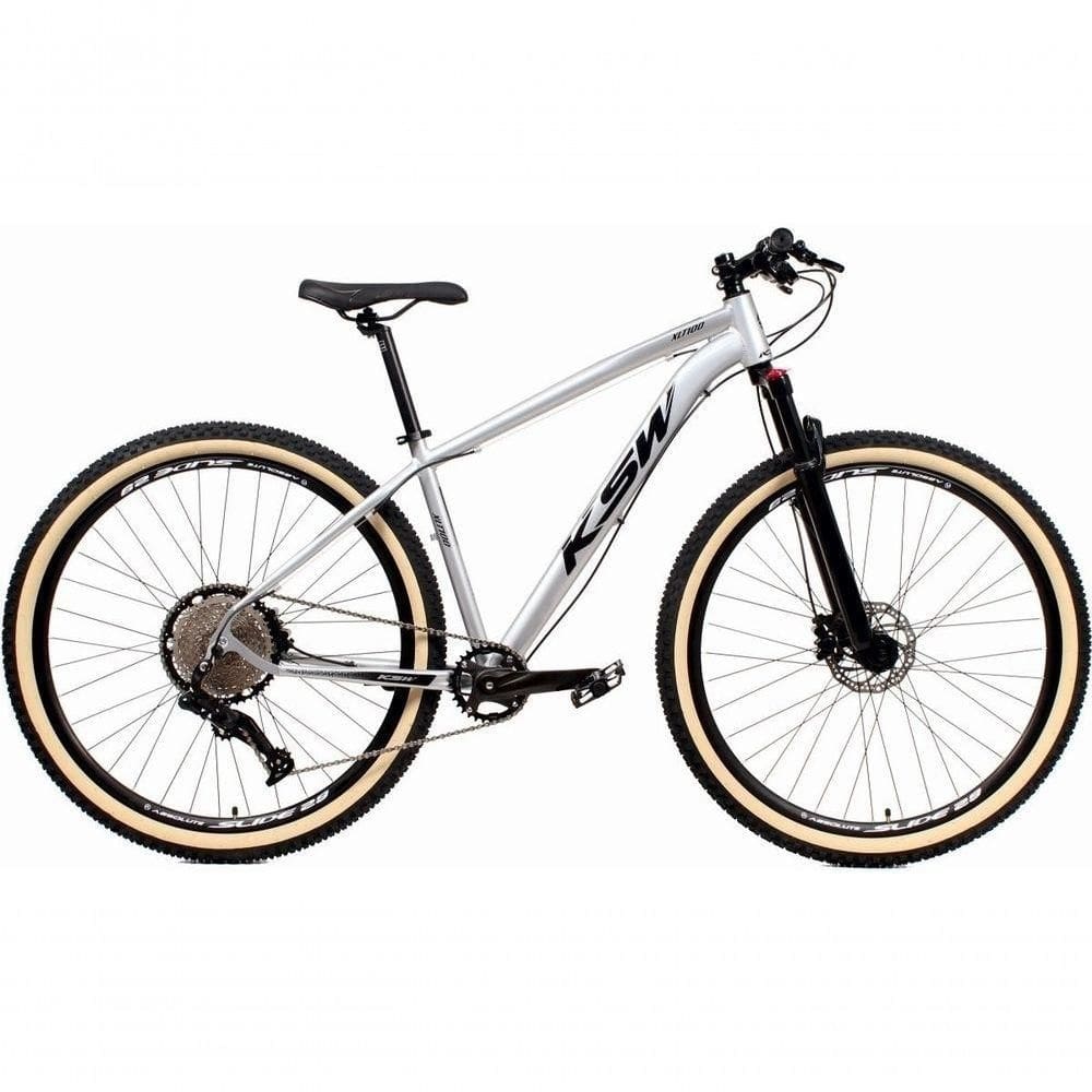 Bicicleta Aro 29 Ksw Xlt 12v Garfo Com Trava 11-50 Prata 15