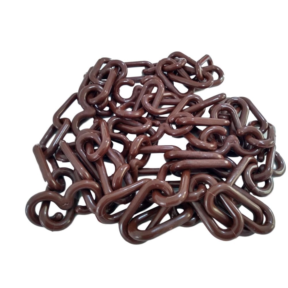 Corrente plastica chuva isolamento 10 mt tamanho g marrom