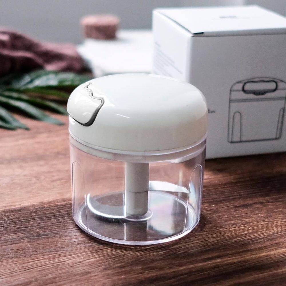 Miniprocessador Triturador Manual De Alimentos 2 Lâminas