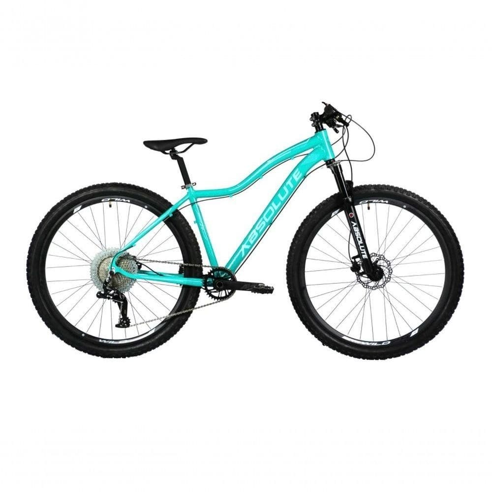 Bicicleta Aro 29 Absolute Hera Feminina 12v Garfo Trava No Guidão 1x12 Verde 15