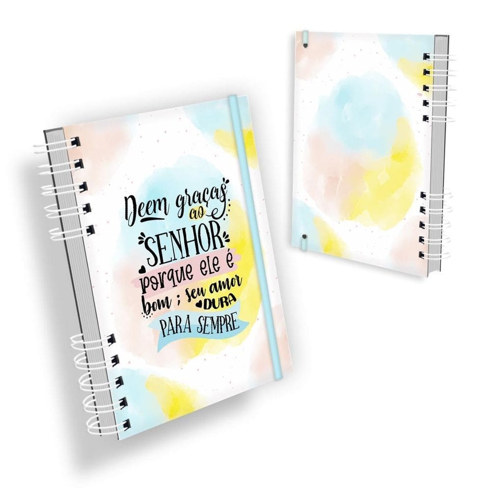 Planner devocional deem graças ao senhor - caderno 200 pag