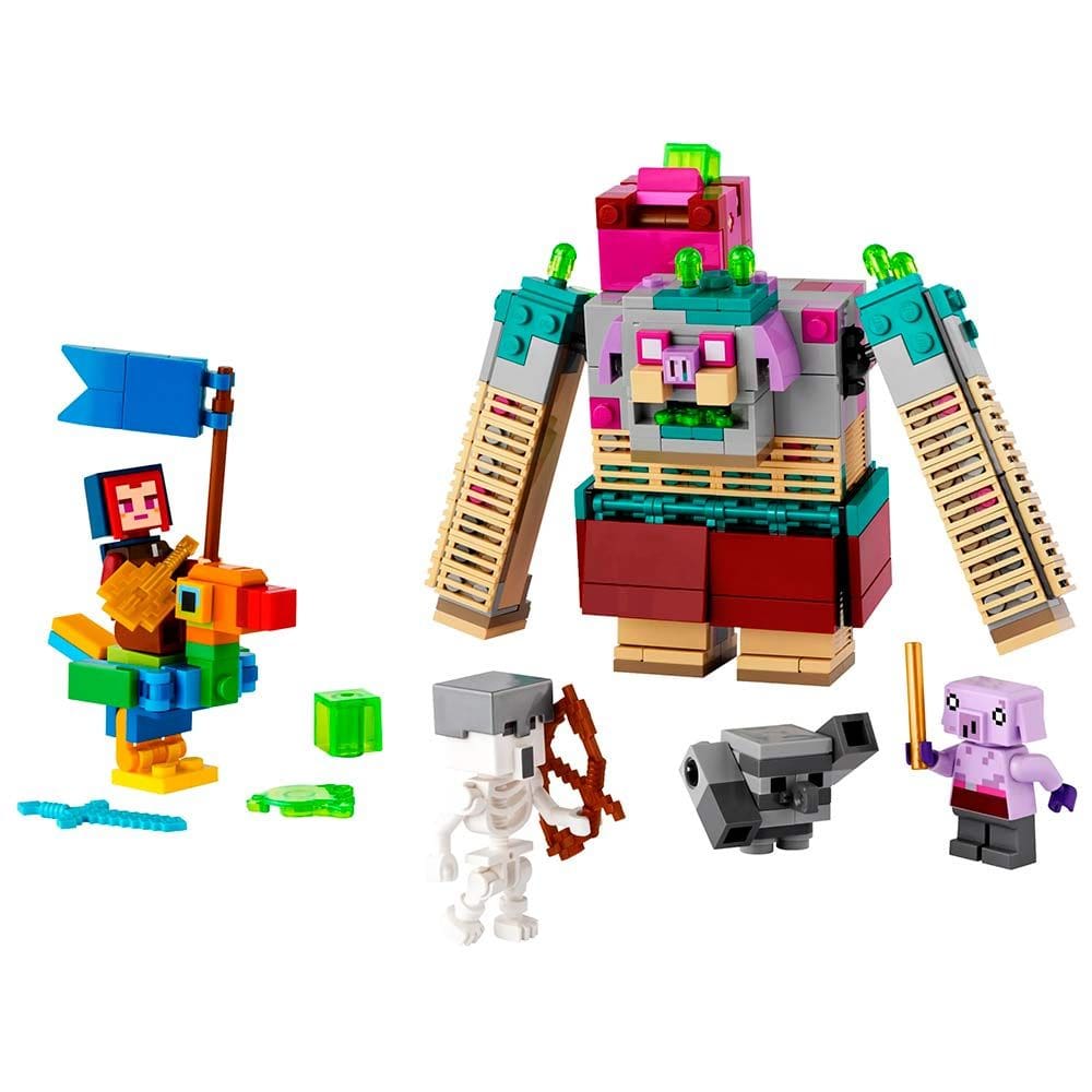 Bloco de Montar - Minecraft - O DUELO COM O DEVORADOR- 420 peças - LEGO