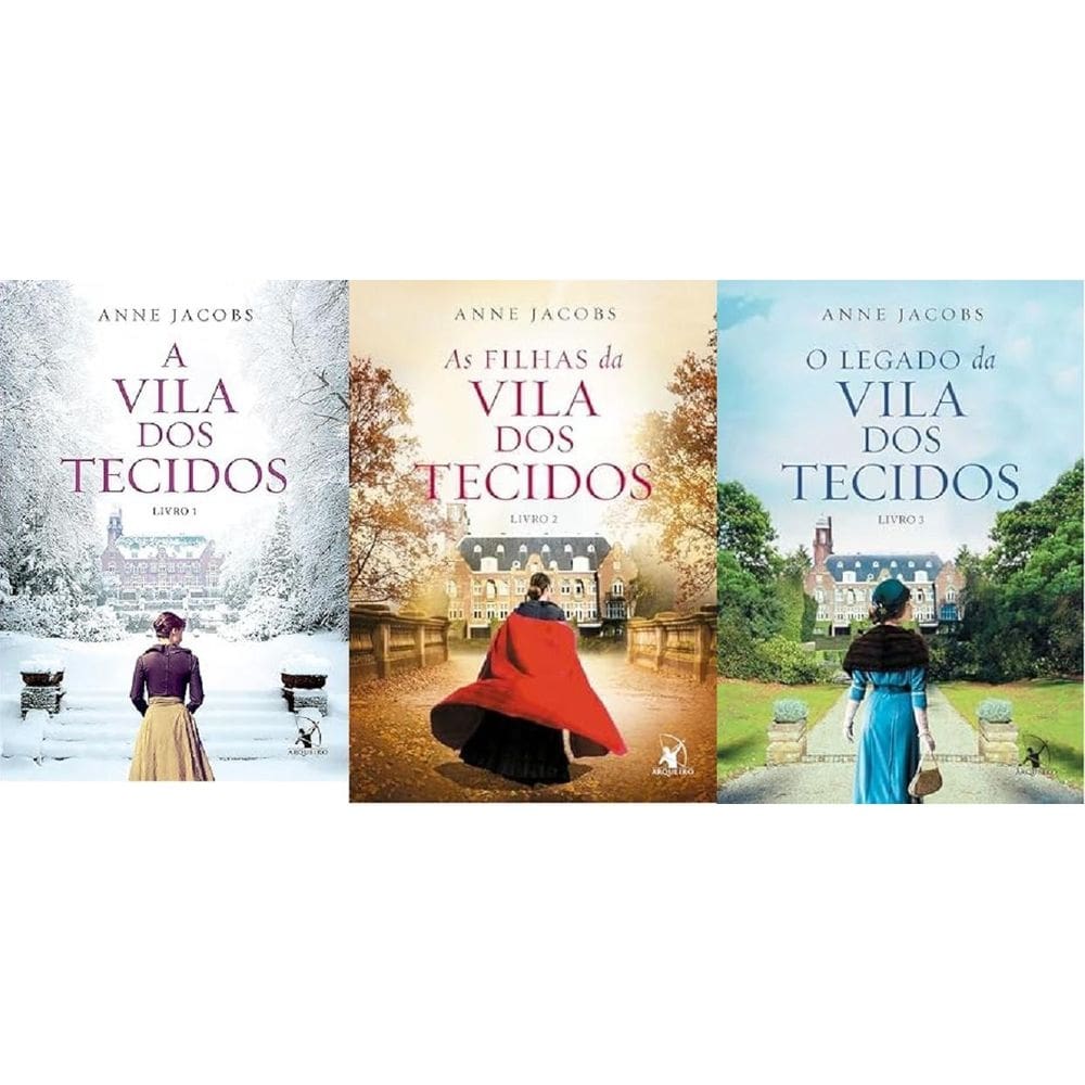 Kit 3 Livros Anne Jacobs A Vila Dos Tecidos + As Filhas Da