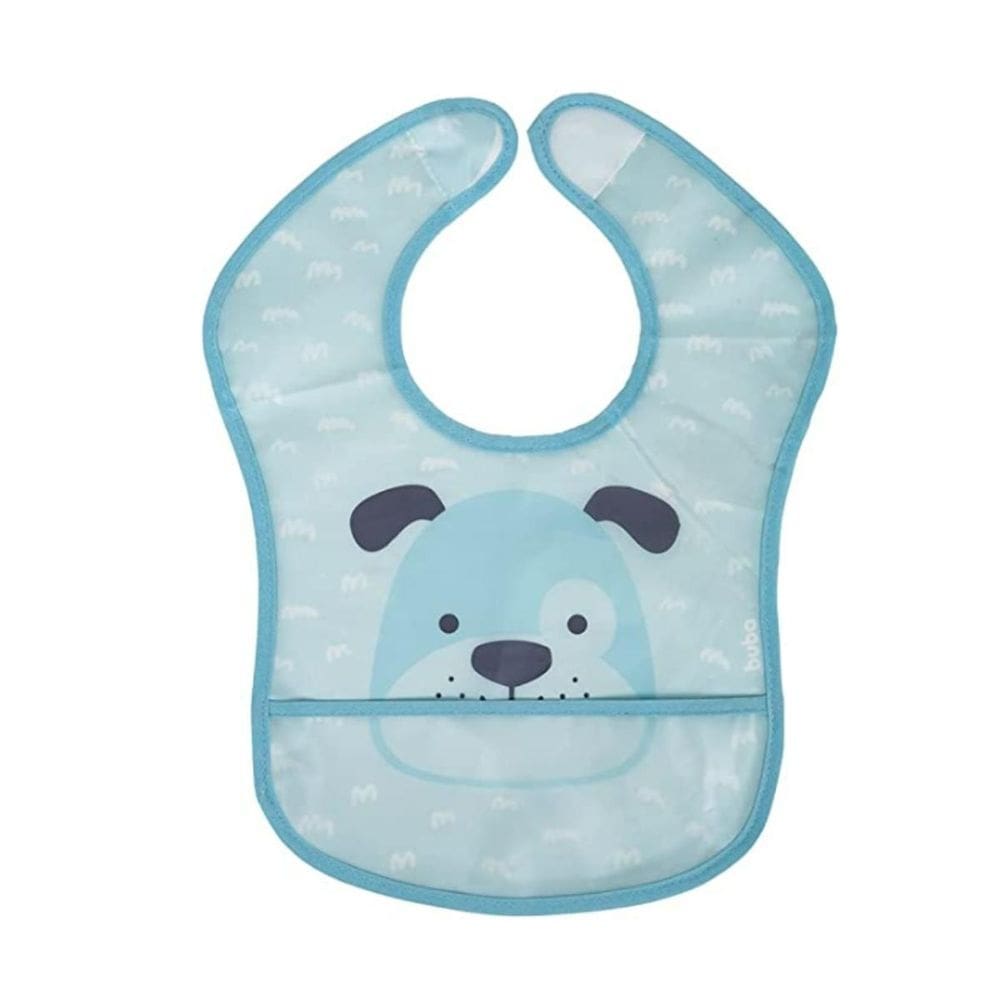 Babador com bolso pega migalha infantil cachorro menino buba