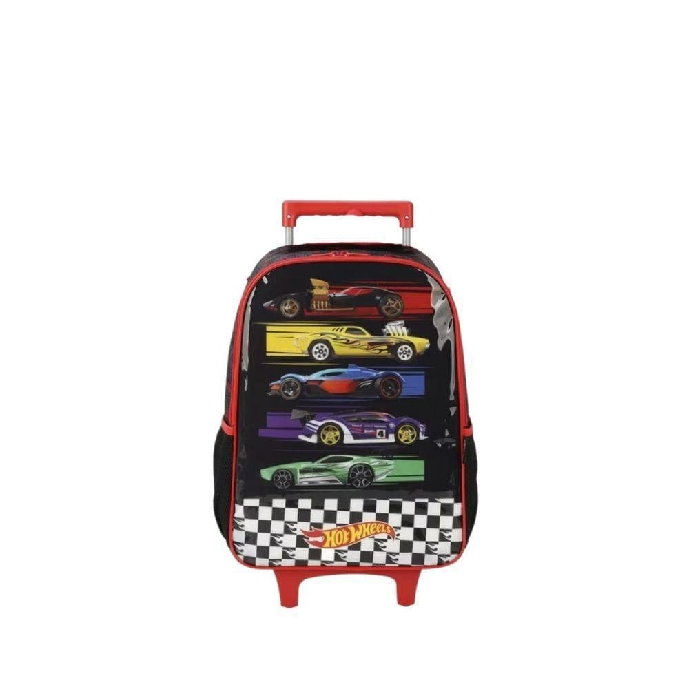 Mochila De Rodinhas Hot Wheels Preto Luxcel