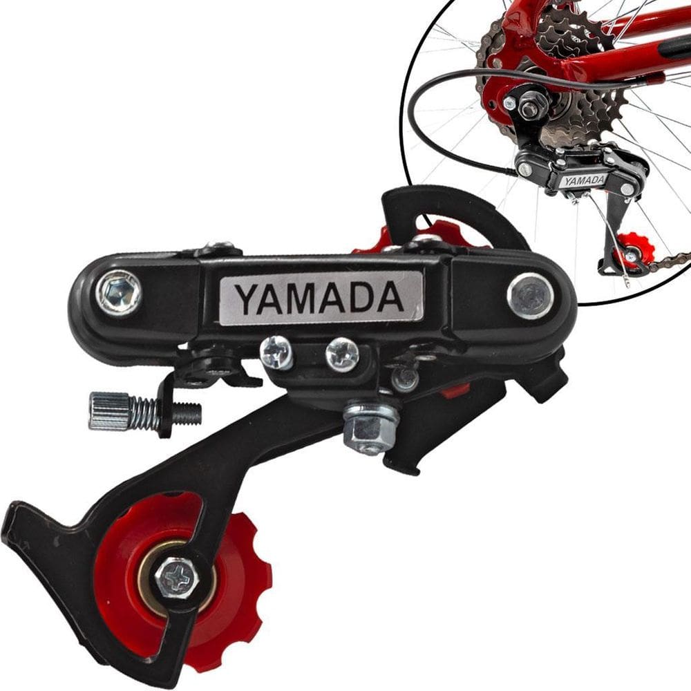 Câmbio Traseiro Bicicleta 6V 7V 18V 21V Yamada Com Ponteira