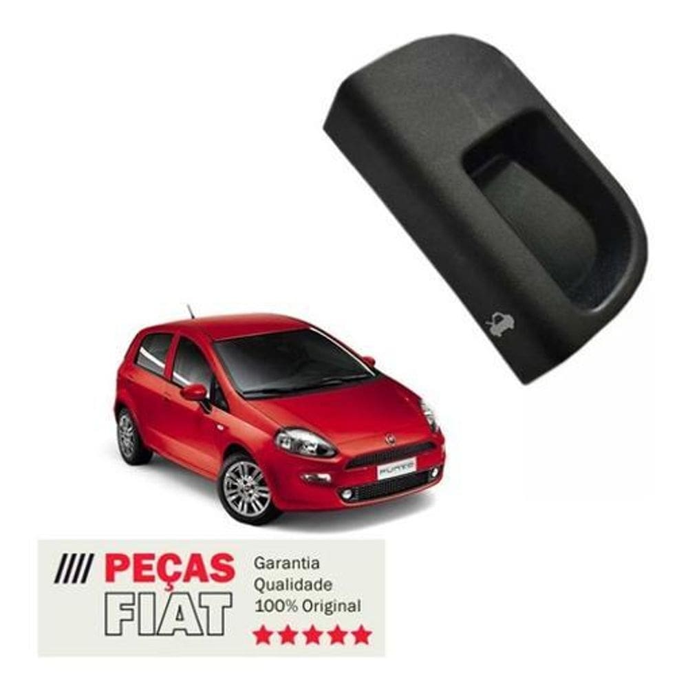 Alavanca puxador abertura do capô fiat punto novo