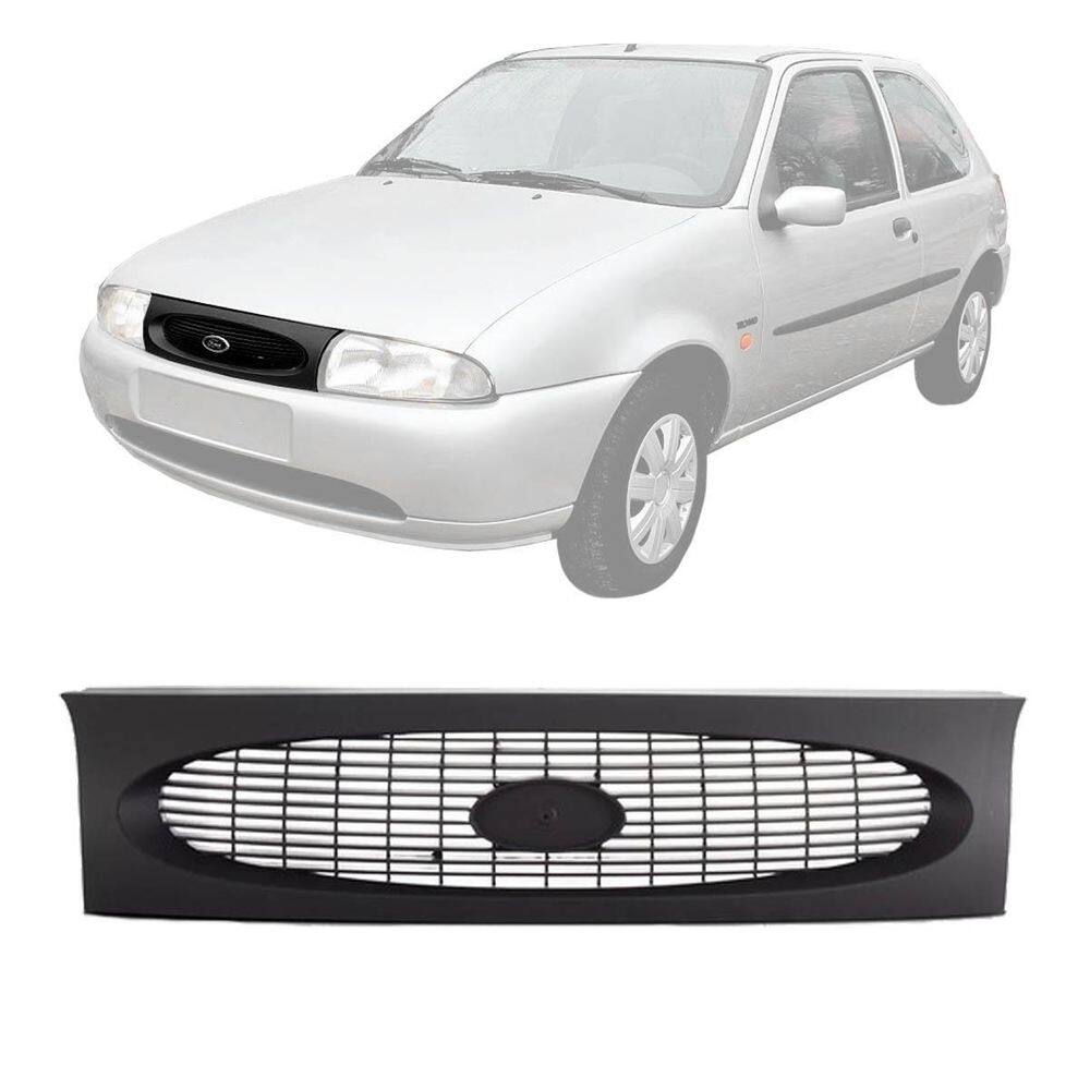 Grade dianteira ford fiesta 1996 1997 1998 1999 preto