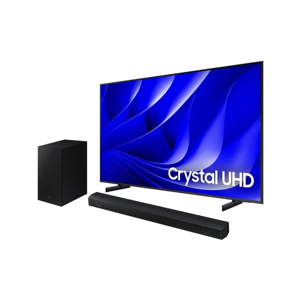 Smart Big TV 75" Crystal UHD 4K 75DU8000 2024 + Soundbar HW-B550/ZD