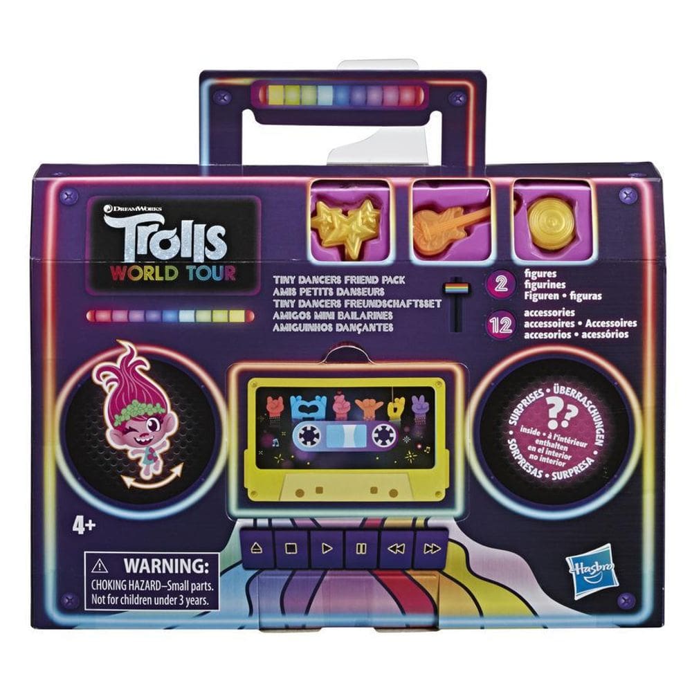 Brinquedo pack trolls figura amiguinhos dançantes e8421