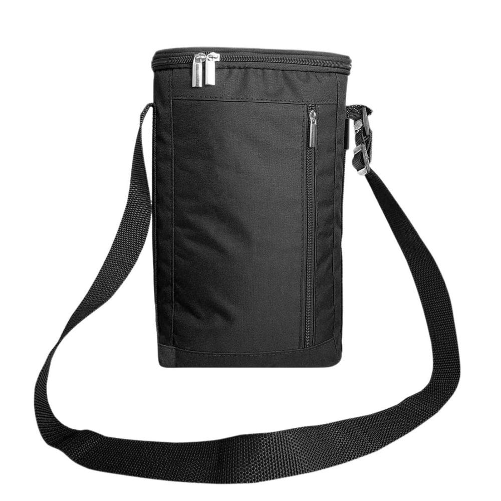 Bolsa Termica Porta Vinhos Oxford 3 Garrafas ou Taças Bag Impermeavel Bolso Abridor Alça de Ombro