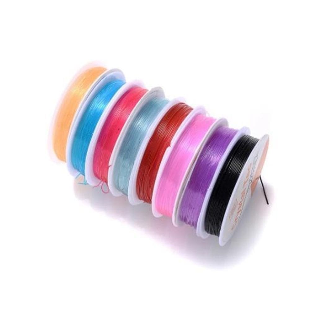 Fio de silicone 0.6mm com 100 metros para bijuteria