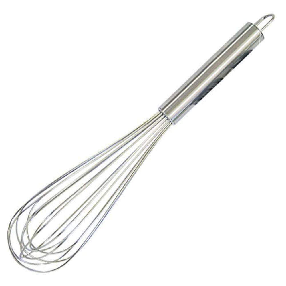 Batedor de ovos aço inox kehome grande alta resistência 35cm