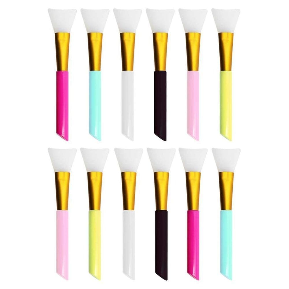 12 espátula de silicone aplicação de máscara argila skincare