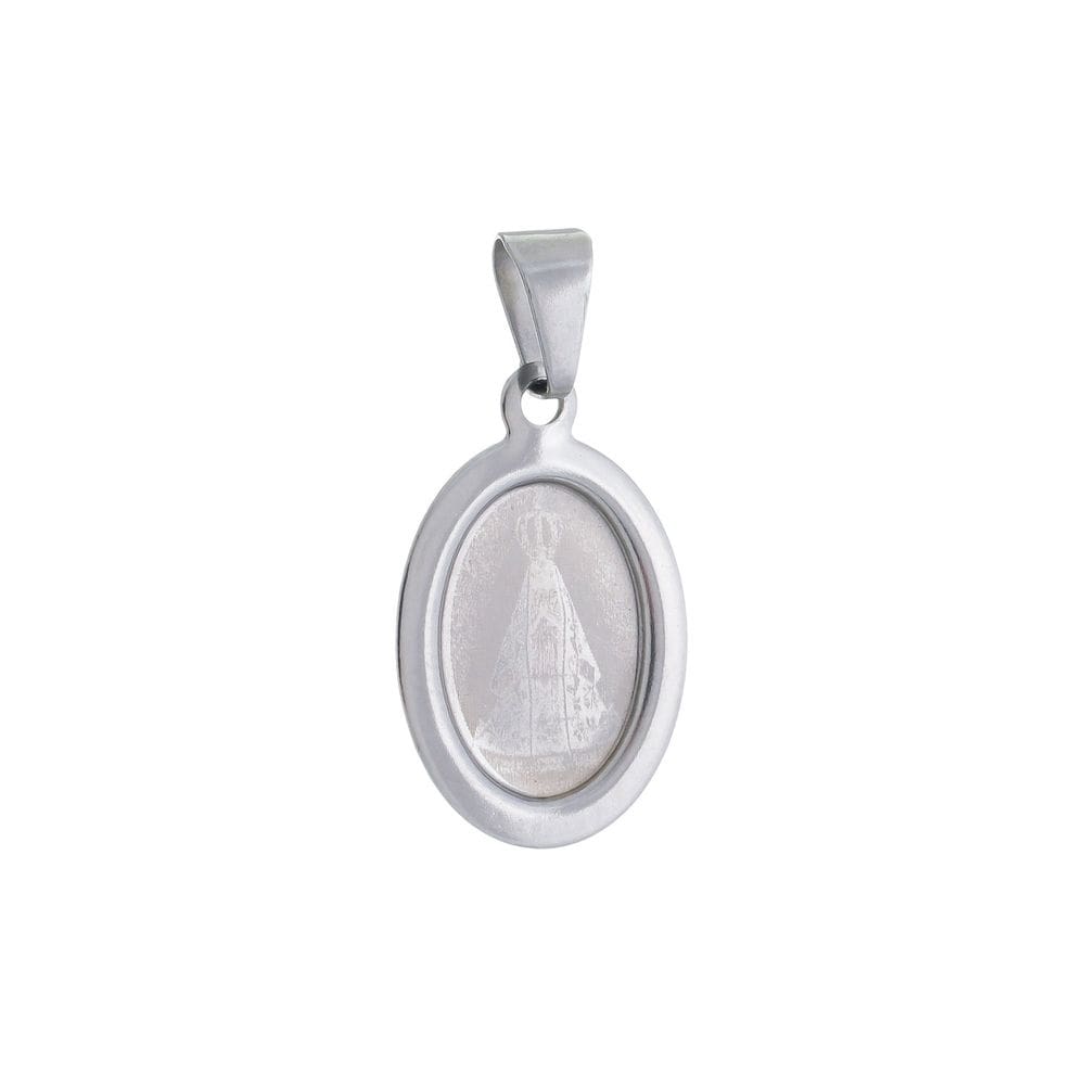 Medalha de Nossa Senhora Aparecida em Inox Gravada a Laser