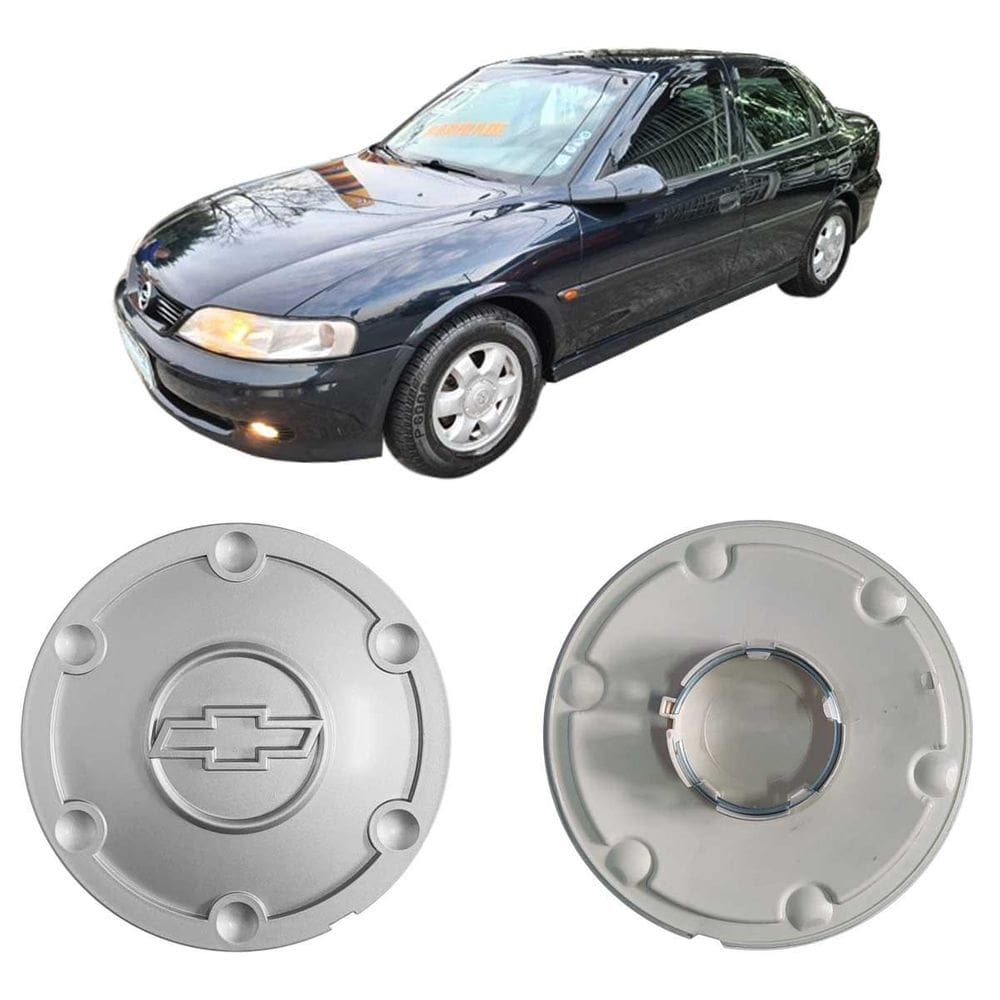 Calota centro de roda gm vectra gls 2000 a 2004 prata
