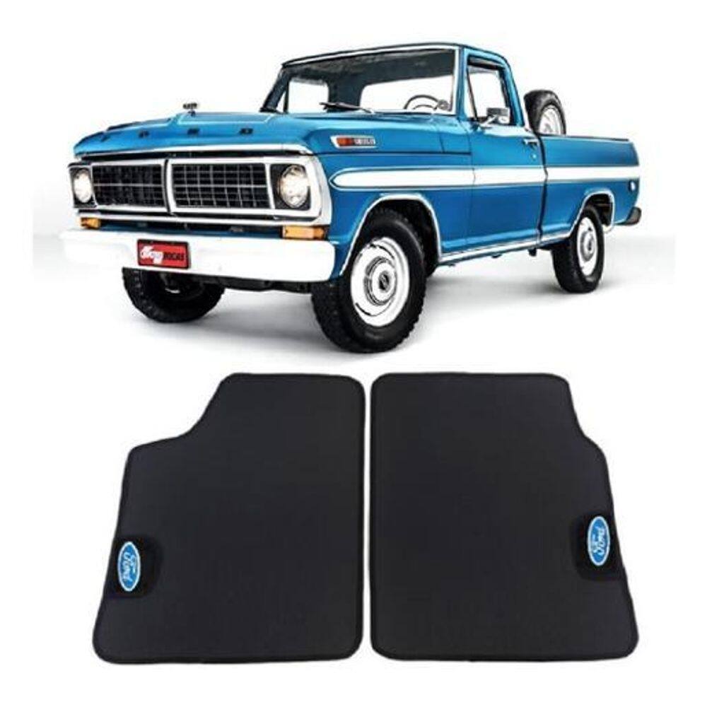 Jogo de tapete automotivo f100 97 borracha pvc