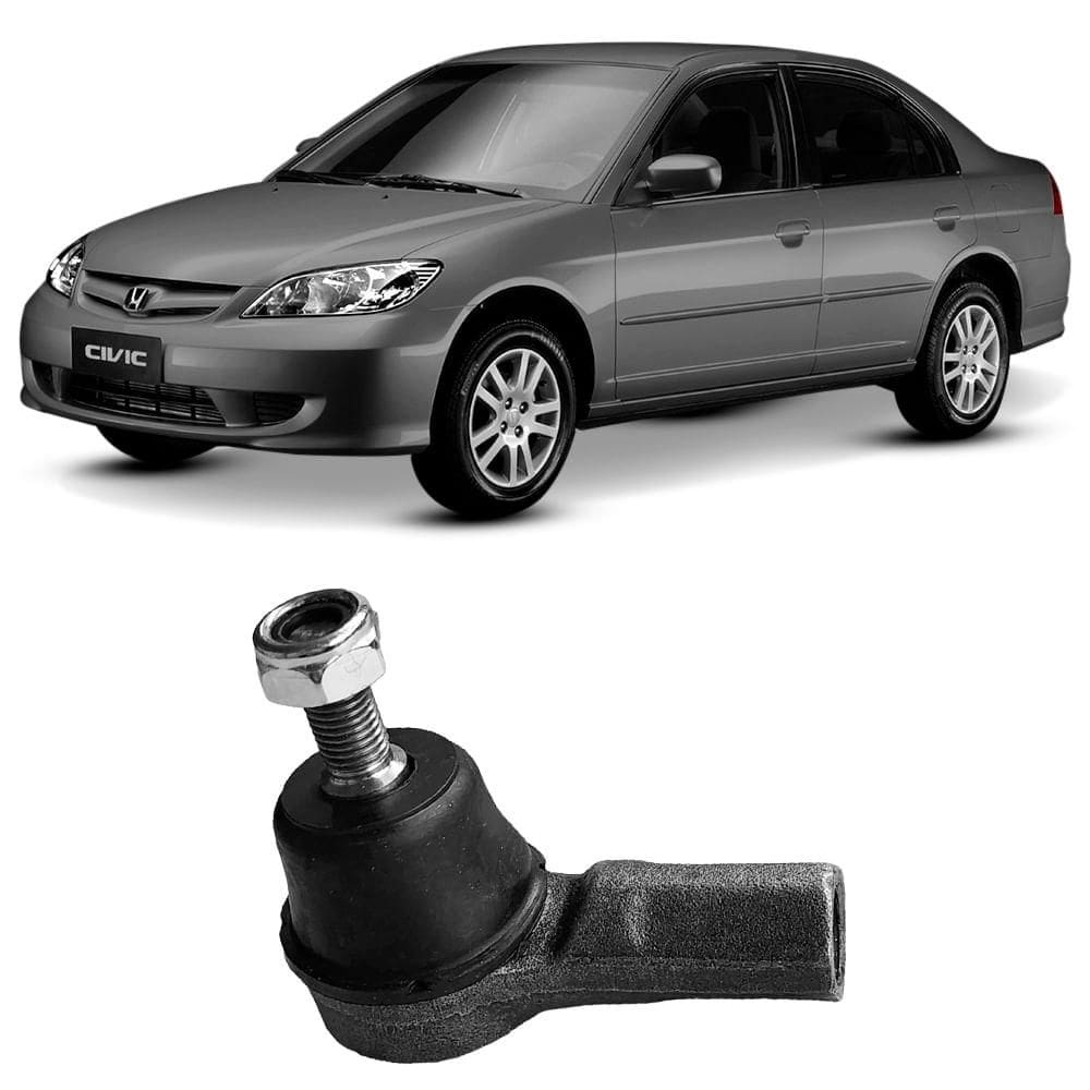 Terminal Direção Motorista Passageiro CR-V Civic 2001 a 2005