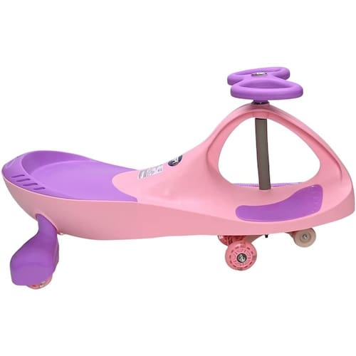 imagem-Carrinho De Rolimã Gira Gira Infantil Zippy Car Até 100Kg Com Rodas De Led Zippy Toys Rosa