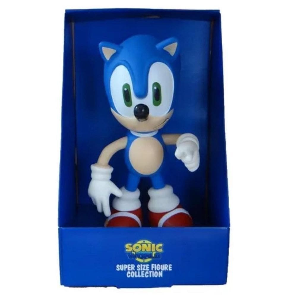 Boneco sonic articulado grande  brinquedo
