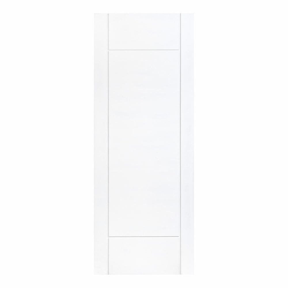 Folha de Porta Maciça 210x80cm Eucalipto Pm95 Clean Cruzeiro Portas Fundo Primer Branco