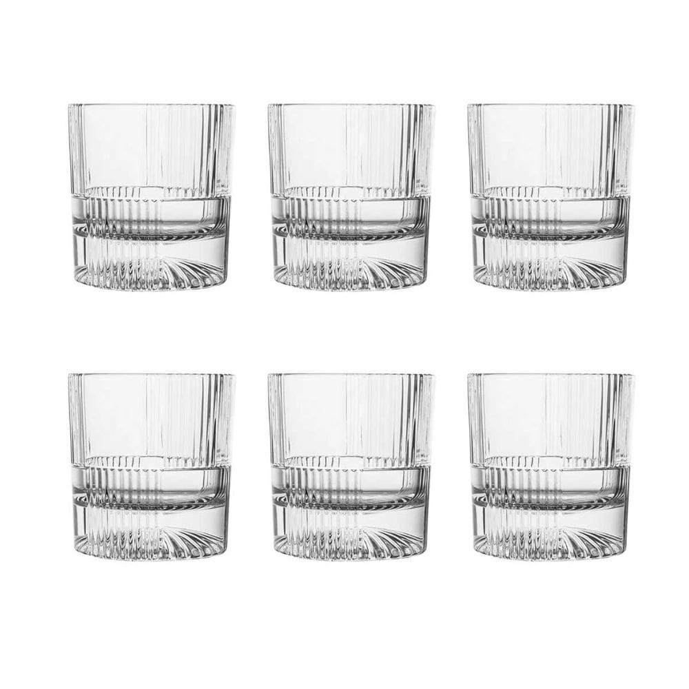 Conjunto 6 Copos de Vidro Whisky 9cm ZF6002 BTC