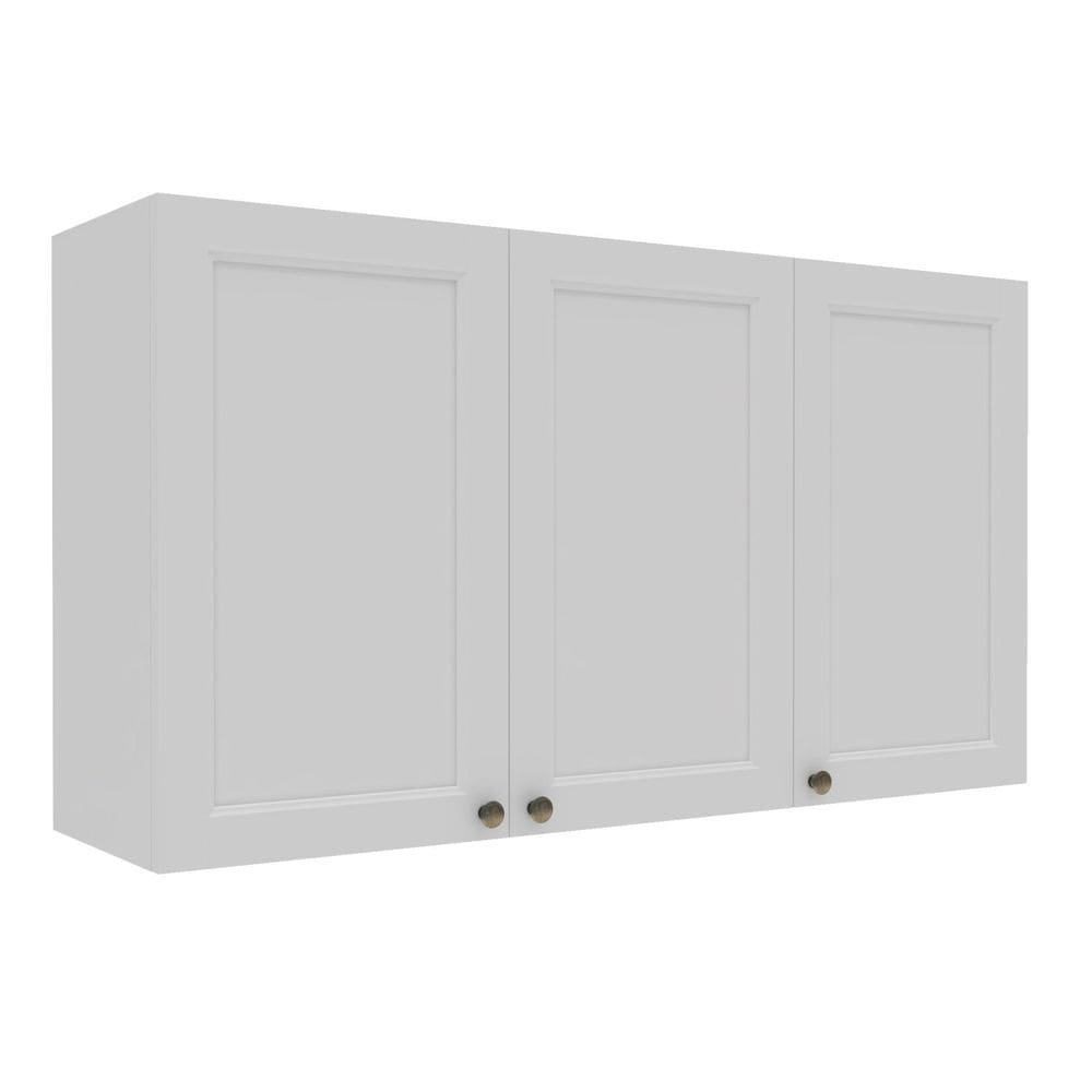 Armário Aéreo 120cm com 3 Portas 2323 Provençal Branco