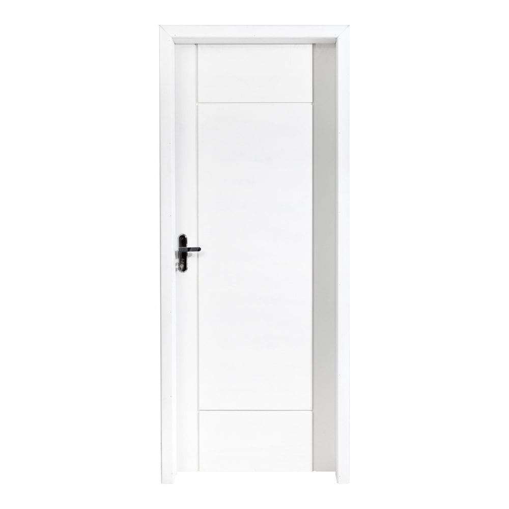 Kit Porta Pronta Maciça 214x87cm Eucalipto Direita Pm95 Clean Cruzeiro Portas Branco